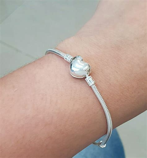 Pulseira Para Berloque Fecho Cora O Liso Caminho Da Prata