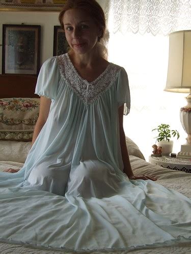 Miss Elaine Pale Blue Short Sleeved Nightgown Miss Elain Flickr