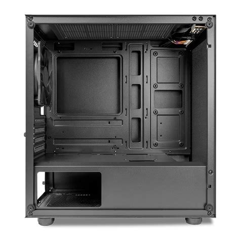 Gabinete Gamer Pichau HX300M Glass Mid Tower Lateral De Vidro Preto