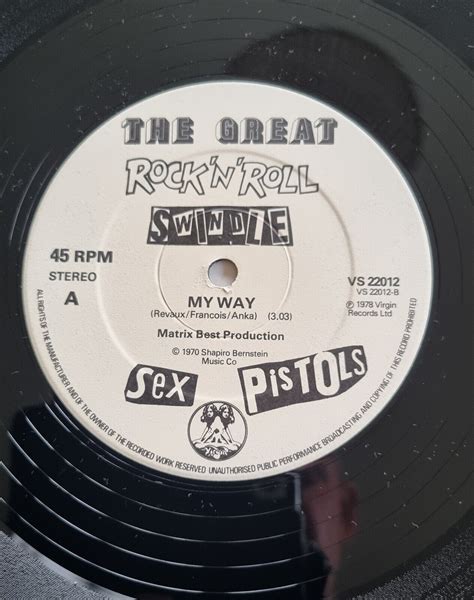 Sex Pistols 12 The Biggest Blow My Way First UK Press 1978 Free