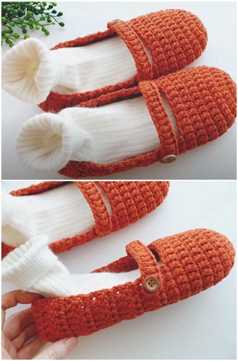 Crochet Fast And Comfortable Slippers Crochet Ideas