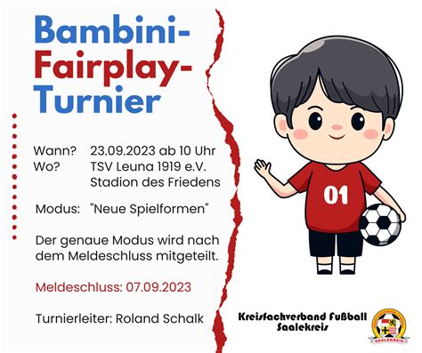 Kreisfachverband Fu Ball Saalekreis Jetzt Anmelden Bambini Fair