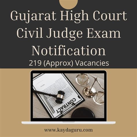 Gujarat High Court Civil Judge Exam Recruitment 2022 Gujarat Judicial