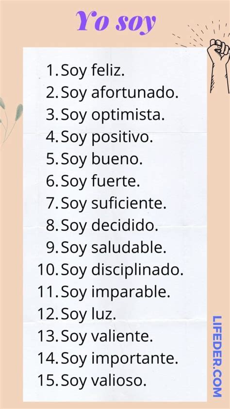 500 Afirmaciones Positivas Para Tener Felicidad Positive Self