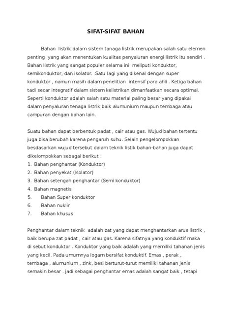 PDF SIFAT SIFAT BAHAN Docx DOKUMEN TIPS