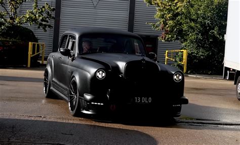 Most Sinister Restomod Right Now Is A Matte Black Mercedes Benz Ponton