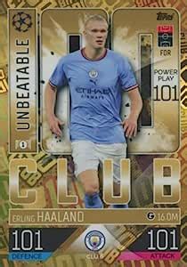 Topps Match Attax Extra 2022 23 Erling HAALAND 100 Club Card Amazon