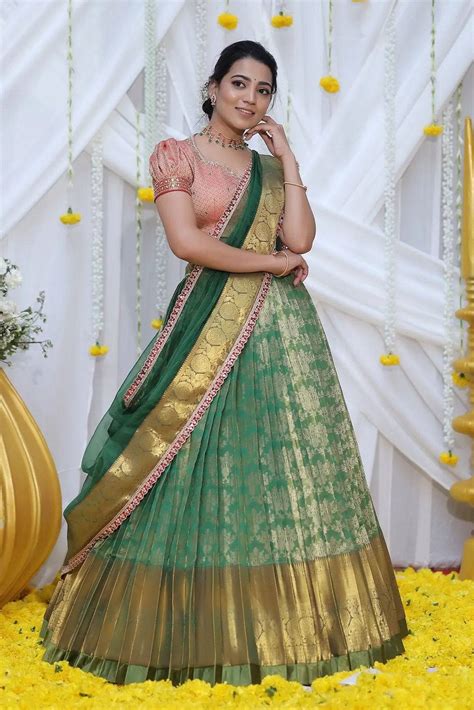 traditional lehenga blouse designs front and back simple 9