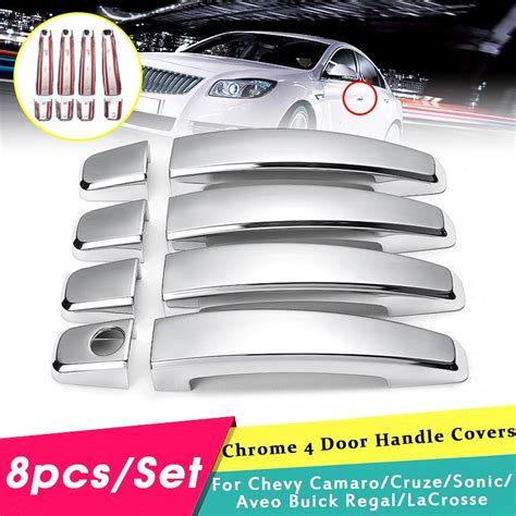 Buy 8pcs 4 Door ABS Chrome Handle Covers For Chevy Camaro Malibu Cruze