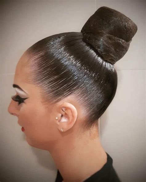 Pin By Place On Aroa Dance Hairstyles Ballroom Hair Hair Bun Tutorial