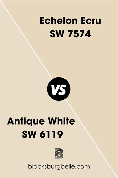 Sherwin Williams Antique White Vs Sherwin Williams Echelon Ecru SW