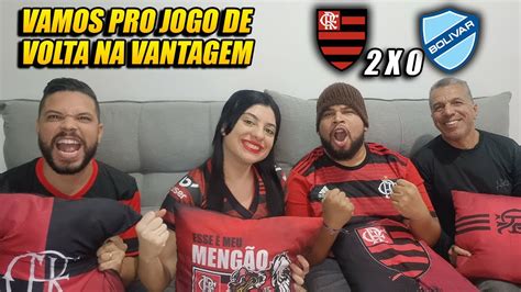 React Flamengo X Bolivar Libertadores Tima Vantagem Pro Meng O