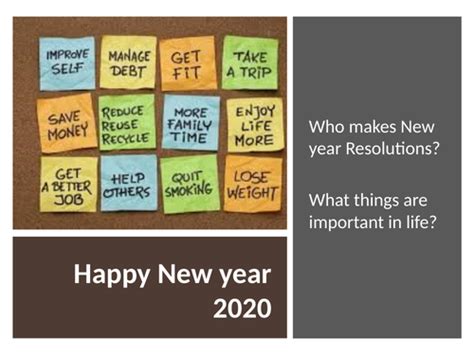 New Year Resolutions | Teaching Resources