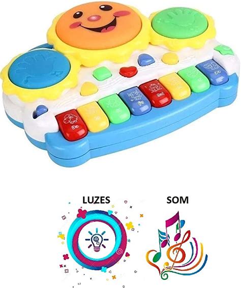 Teclado Piano Musical Bebê Brinquedo Infantil Divertido Amazon