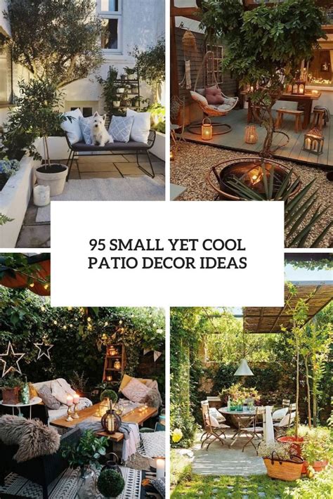 95 Small Yet Cool Patio Decor Ideas Digsdigs