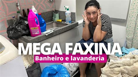 Uma Mega Faxina Na Lavanderia E Banheiro Desentulhando A Minha Casa