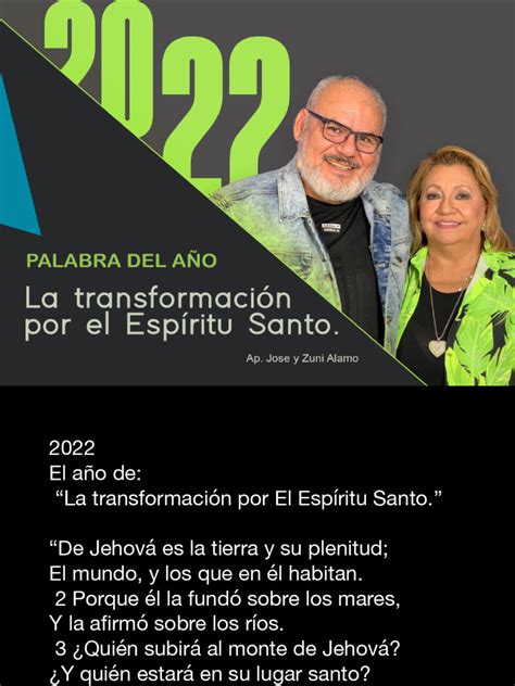 2022 Transformados Por El Espiritu Santo Pdf Cristo Título Creencia Religiosa Y Doctrina