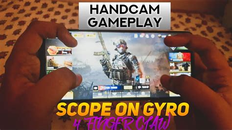 4 Finger Claw Scope On Gyro Handcam Cod Mobile Lionell Gaming