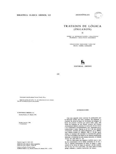 PDF Aristoteles Tratados De Logica DOKUMEN TIPS