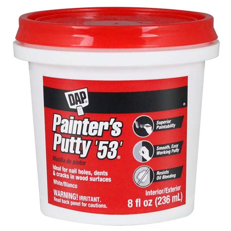 dap ready   white painters putty  pt ace hardware