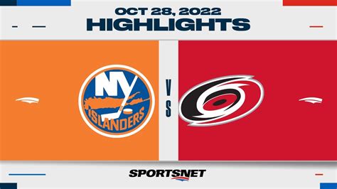 NHL Highlights Islanders Vs Hurricanes October 28 2022 YouTube