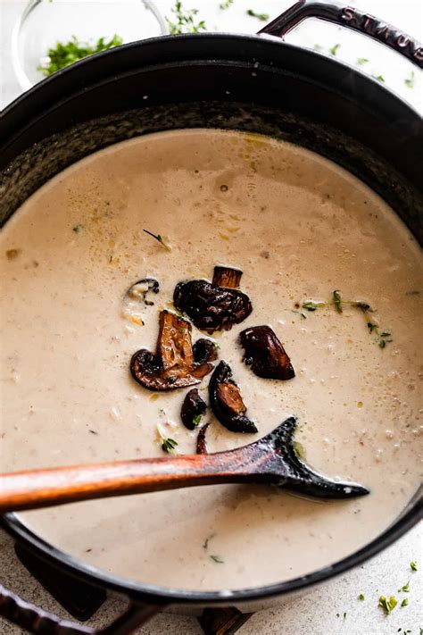 Cream of Mushroom Soup with Rice | Diethood