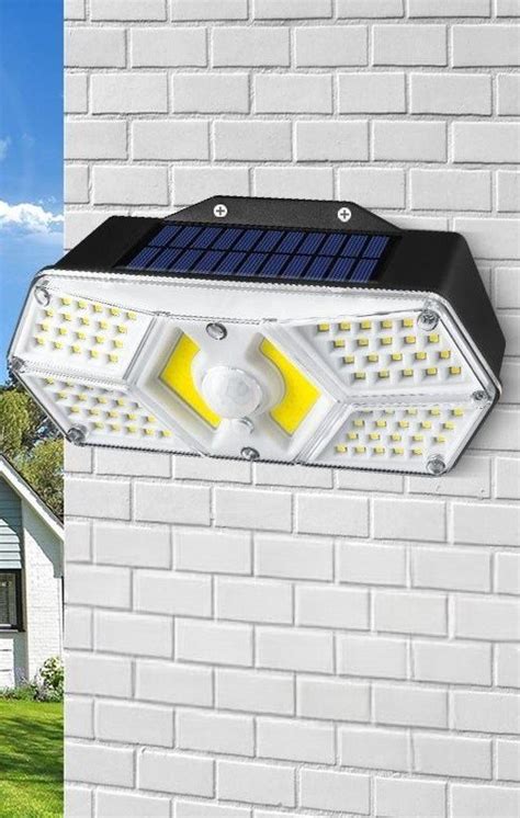 ABS Cool White Homehop LED Solar Motion Sensor Wall Light For Outdoor