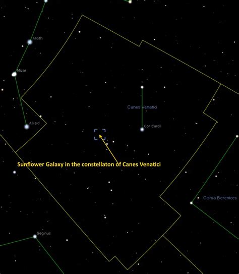 Sunflower Galaxy - Facts, Location, Distance, Size, Picture & Map ...