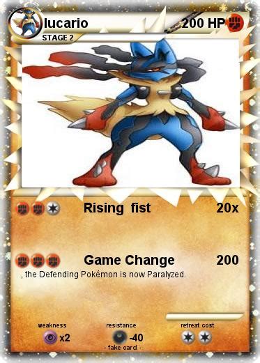 Pokémon Lucario 5258 5258 Rising Fist My Pokemon Card