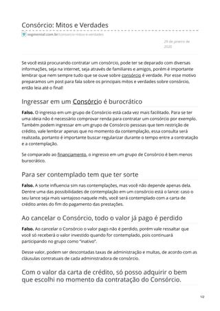 Consorcio Mitos E Verdades PDF