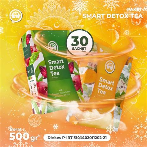 Jual Smart Detox Tea 100 Original Teh Herbal Diet Pelangsing Badan Alami Ampuh Terbaik