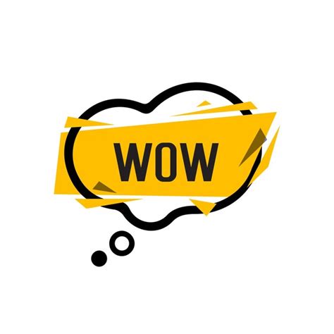 Premium Vector Wow Lettering In Bubble Speech