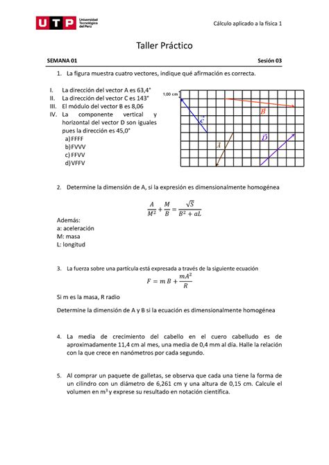 Taller 1 2 Apuntes 1 Cálculo aplicado a la física 1 Taller Práctico