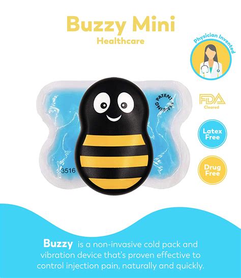 Buzzy Healthcare Vibrating Ice Pack Non Invasive Cold Pad Device