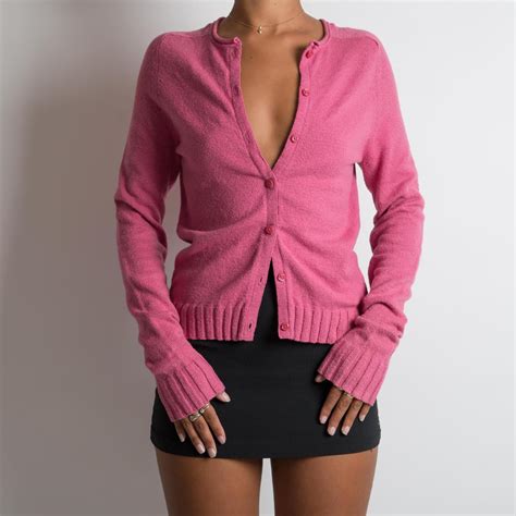 Womens Pink Cardigan Depop