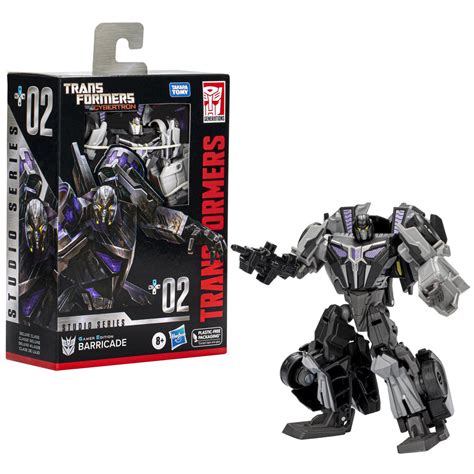 Transformers - Studio Series 02: Deluxe Gamer Edition Barricade Figure ...