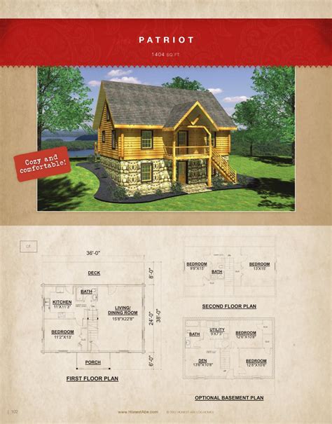 Honest Abe Log Homes Floor Plan Catalog By Honest Abe Log Homes Issuu