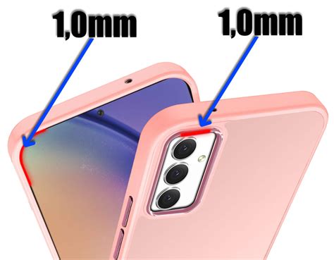 etui do samsung galaxy a54 5g matowe rozowe + szkło