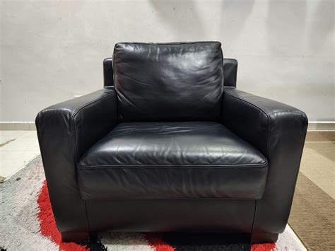 Frighetto Made In Italy Sofa Rare Pier Luigi Full Leather Kulit Asli