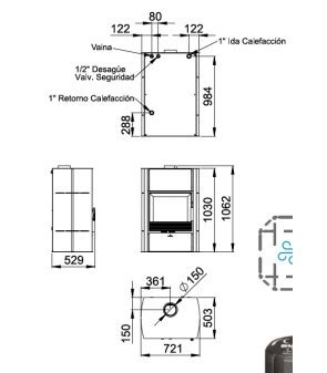 P Ele Bois Chauffage Central Bronpi Hydronova Plus Kw Disner Kit