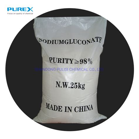 Sodium Gluconate Tech Grade Good Qualtiy 99 White Powder Sodium