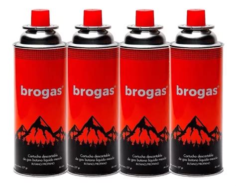 Gas Butano Brogas Gr Pack X Anafe Camping Pesca