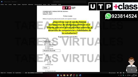 📝 Semana 06 Tema 01 Tarea Presentación Del Esquema De Producción