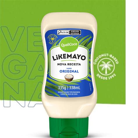 Kit 6 Likemayo Molho Vegano Tipo Maionese À Base De Óleo De Coco