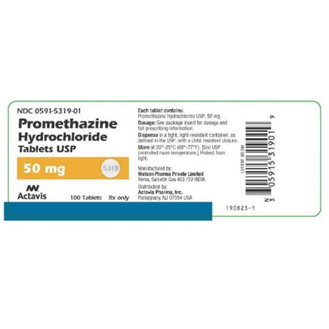 Promethazine 50mg Rx Products