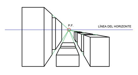 The Line Drawing Shows How To Draw An Object In Perspective