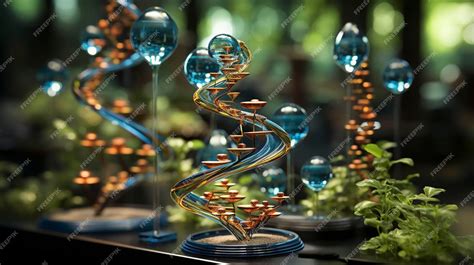 Premium AI Image | dna helix HD wallpaper photographic image