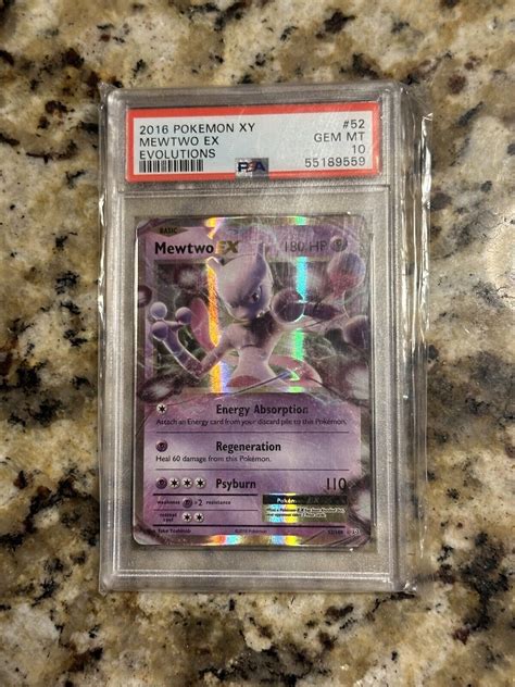 Psa Gem Mint Mewtwo Ex Ultra Rare Xy Evolutions Pokemon Card