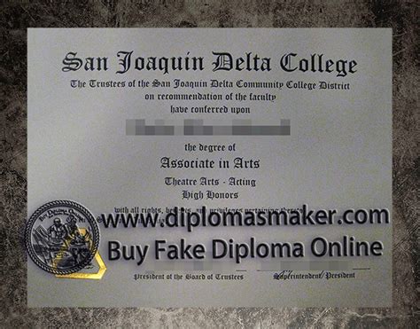 How to create fake San Joaquín Delta College degree online