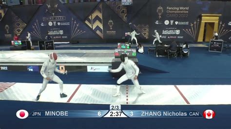 T M E Individual Cairo Egy Chm Red Minobe Jpn Vs Zhang